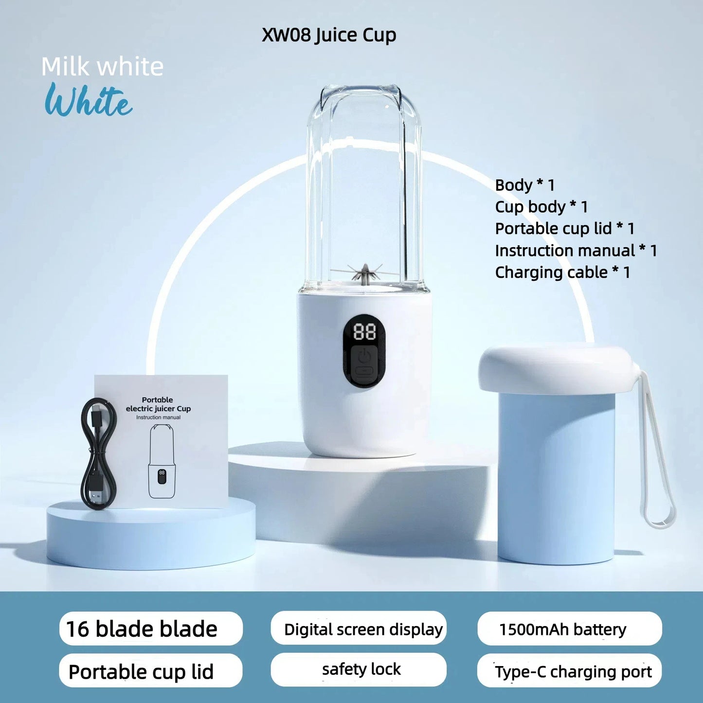 GoSmoothie 2-in-1 Portable Blender